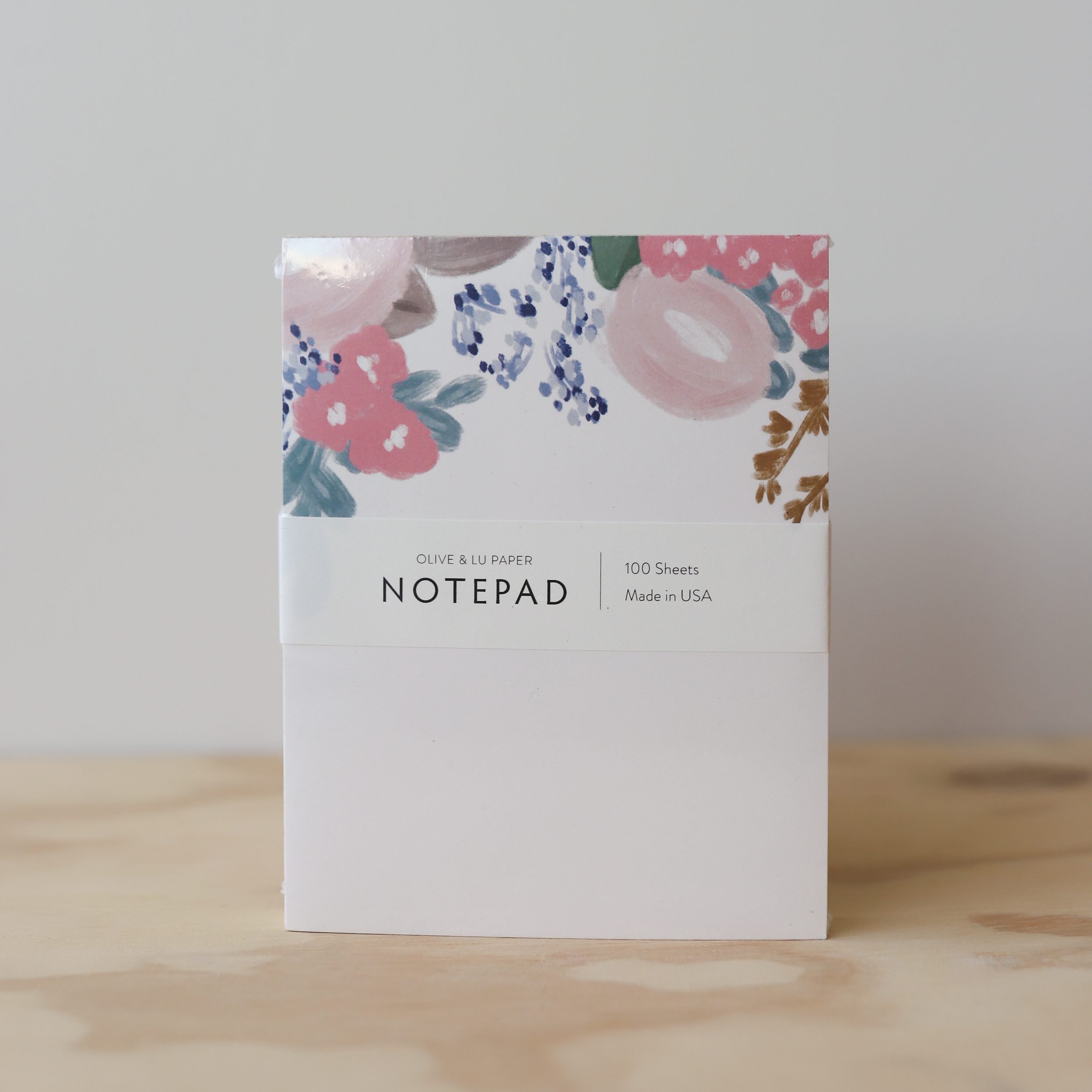 Olive & Lu Floral Notepad - Made in Omaha