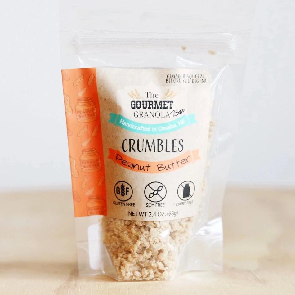 The Gourmet Granola Peanut Butter Crumbles Made in Omaha