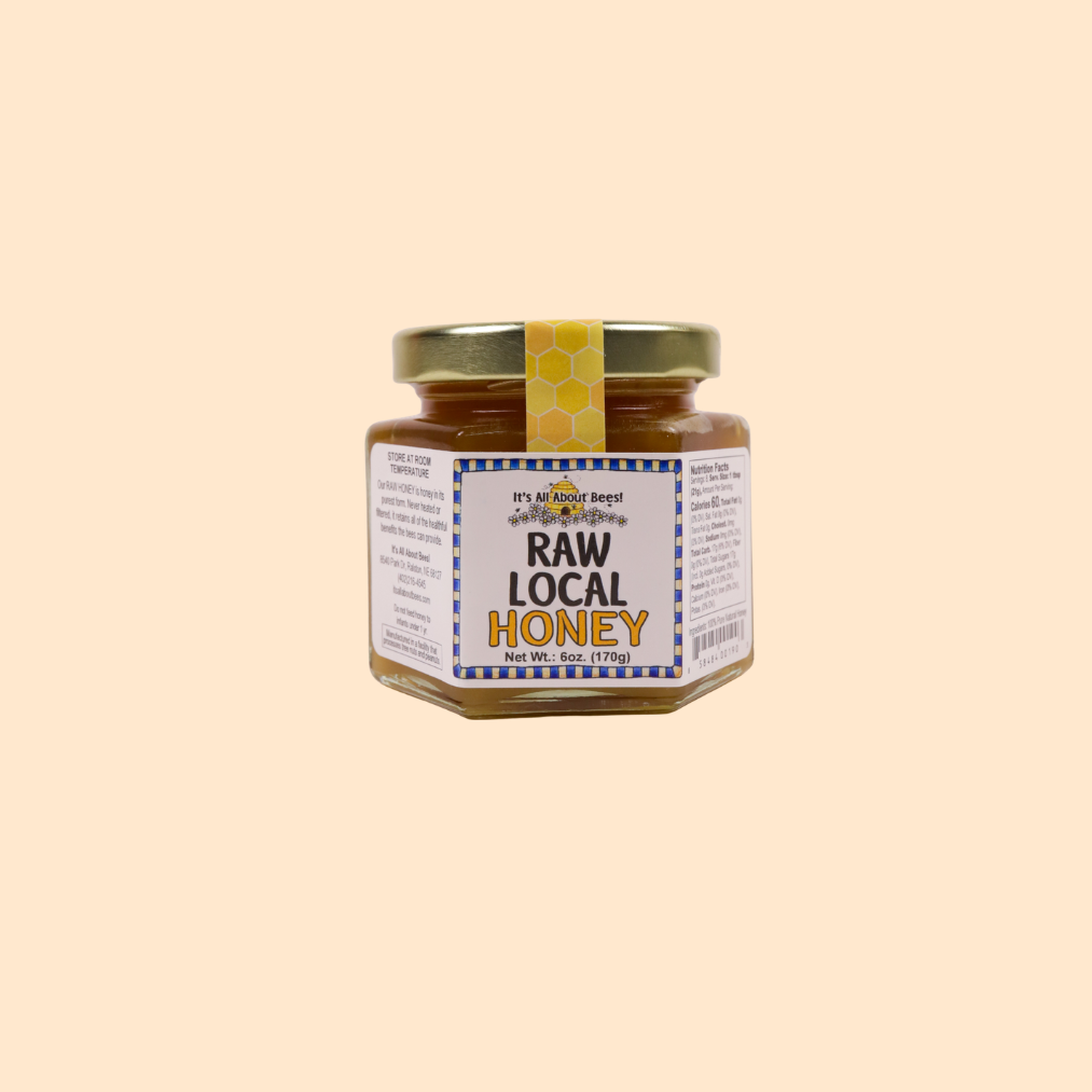 It's All About Bees! Honey Hex Jar - Made in Omaha
